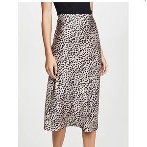 Lioness leopard print midi skirt